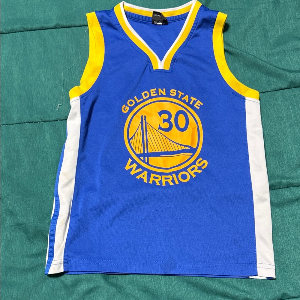 Golden State Warriors Kids Blue and Yellow Jersey